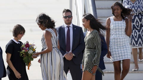 Michelle Obama llega a Espa&ntilde;a