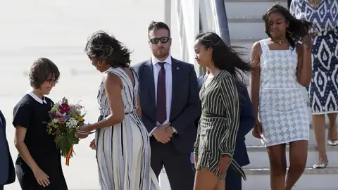 Michelle Obama llega a España Michelle Obama llega a España