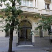 Vista esta tarde del edificio de la calle Fortuny, 6 en Madrid, una de las sedes del banco suizo Mirabaud en Madrid