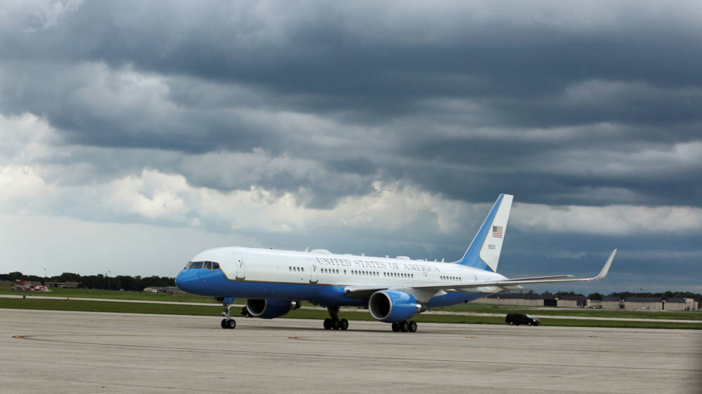 Falsa alarma, el tiroteo que ha obligado a cerrar la base aérea del Air Force One Falsa alarma, el tiroteo que ha obligado a cerrar la base aérea del Air Force One