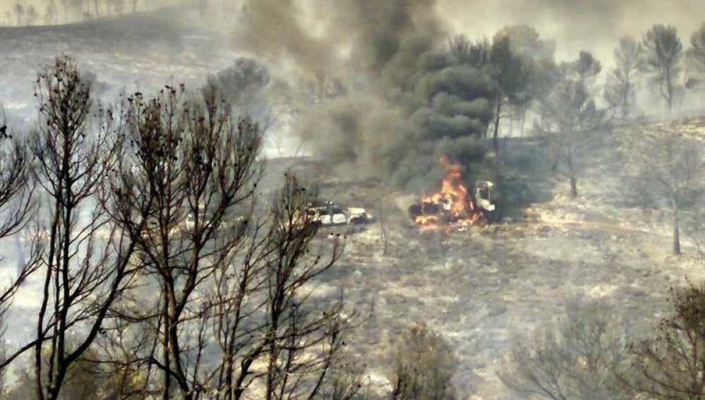 Incendio en Liétor (Albacete)