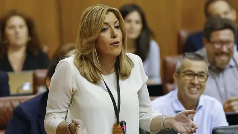 La presidenta andaluza, Susana Díaz, en una de sus intervenciones La presidenta andaluza, Susana Díaz, en una de sus intervenciones