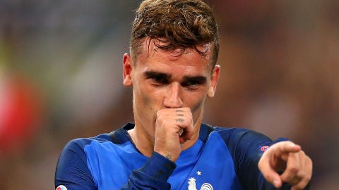 Griezmann festejando el 2-0