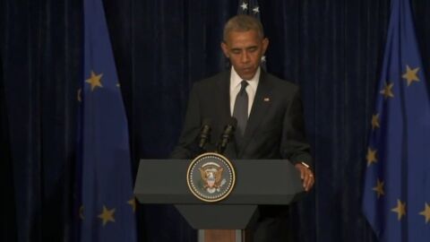 El presidente de EEUU, Barack Obama, durante un discurso