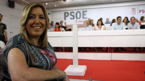 La presidenta de Andaluc&iacute;a, Susana D&iacute;az, durante la reuni&oacute;n del Comit&eacute; Federal del PSOE