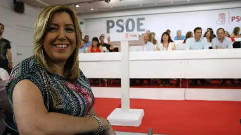 La presidenta de Andalucía, Susana Díaz, durante la reunión del Comité Federal del PSOE La presidenta de Andalucía, Susana Díaz, durante la reunión del Comité Federal del PSOE