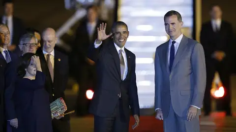 Obama llega a Torrejón de Ardoz en su primer viaje oficial a España Obama llega a Torrejón de Ardoz en su primer viaje oficial a España