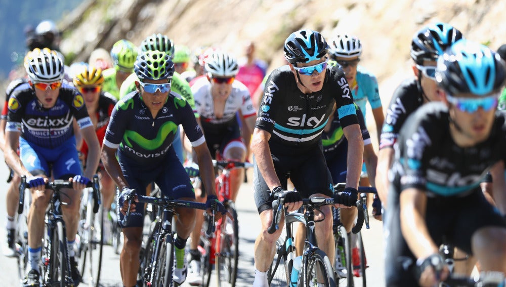 Nairo Quintana y Chris Froome, en la 8ª etapa del Tour