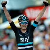 Froome celebra su victoria Froome celebra su victoria