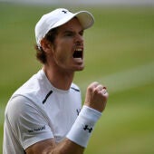 Andy Murray celebra un punto en la final ante Raonic