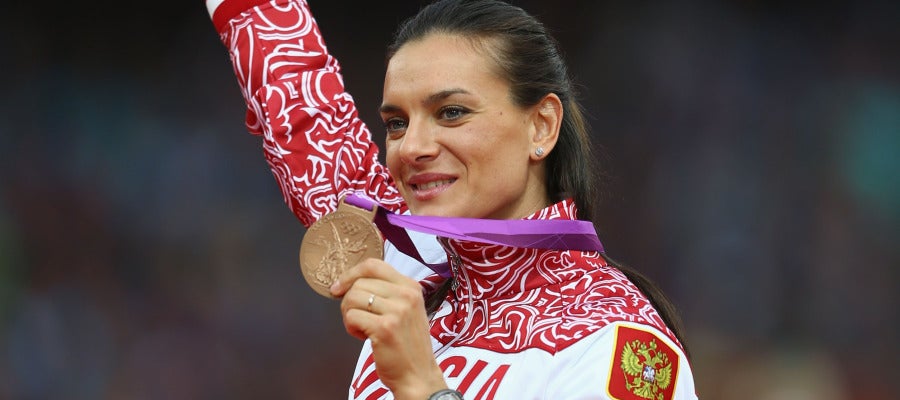 Yelena Isinbáyeva durante los JJOO de Londres 2012 Yelena Isinbáyeva durante los JJOO de Londres 2012