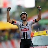 Dumoulin celebra su victoria en Arcalis Dumoulin celebra su victoria en Arcalis