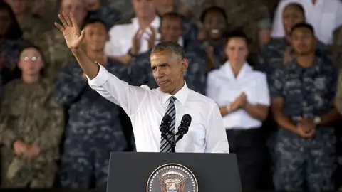 Obama en la base americana de Rota Obama en la base americana de Rota