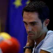 Alberto Contador, durante una rueda de prensa Alberto Contador, durante una rueda de prensa