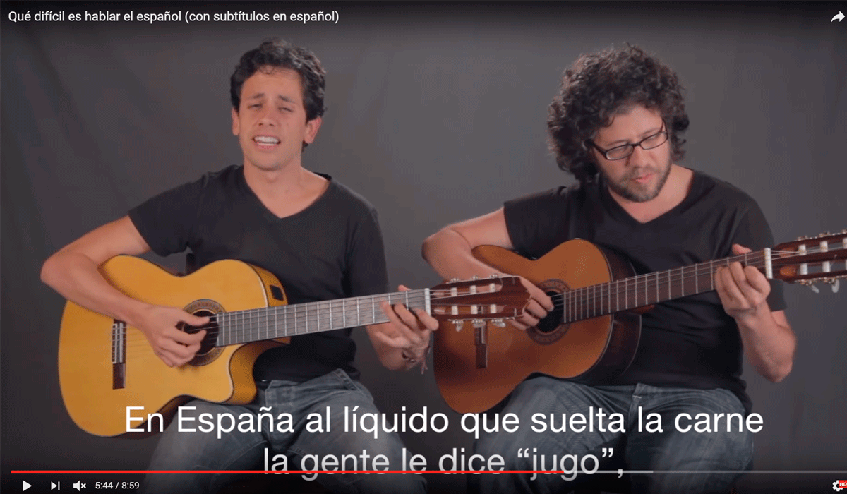 Internet: 'Qué difícil es hablar el español', el vídeo que arrasa en redes Internet: 'Qué difícil es hablar el español', el vídeo que arrasa en redes