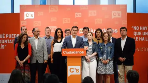 El presidente de Ciudadanos, Albert Rivera, en rueda de prensa El presidente de Ciudadanos, Albert Rivera, en rueda de prensa