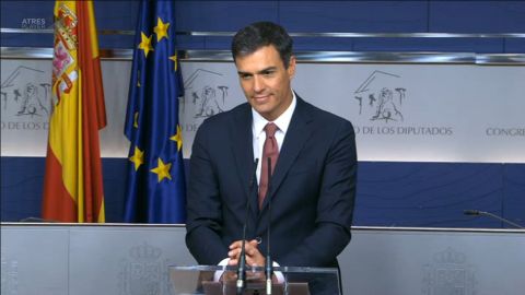 Pedro S&aacute;nchez en rueda de prensa
