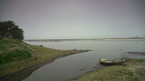 Imagen del r&iacute;o Ganges cerca de la localidad de Kampur