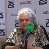 Laura Esquivel con Juan Ramón Lucas durante la última pregunta en Más de uno