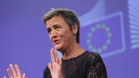 La comisaria europea de Competencia, Margrethe Vestager