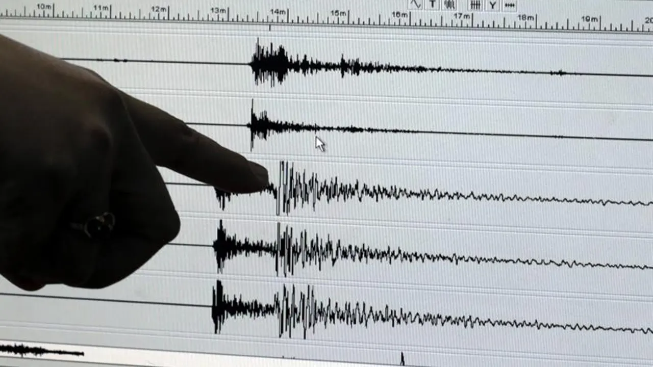 Actividad sísmica registrada durante un terremoto