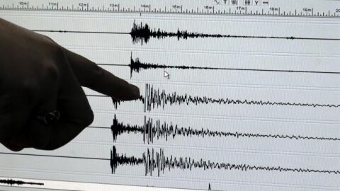 Actividad s&iacute;smica registrada durante un terremoto