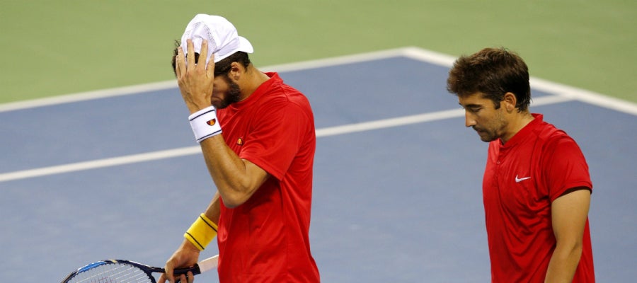 Feliciano y Marc López, pensativos Feliciano y Marc López, pensativos