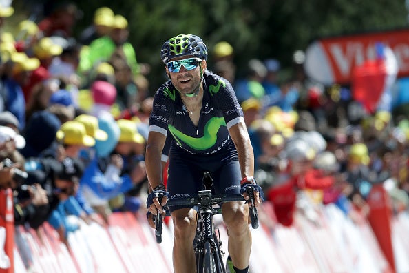 Alejandro Valverde: "He visto posibilidades de victoria pero Bardet ha arriesgado en la bajada" Alejandro Valverde: "He visto posibilidades de victoria pero Bardet ha arriesgado en la bajada"
