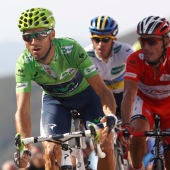 Valverde, 'Purito' y Contador, durante la Vuelta de 2012
