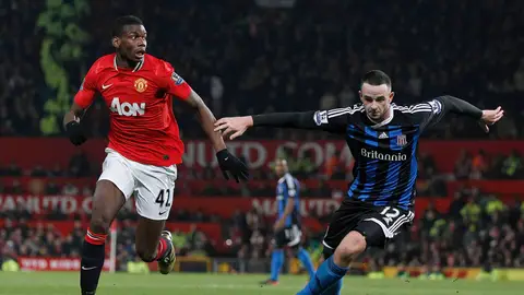 Pogba, durante su épica en el Manchester United Pogba, durante su épica en el Manchester United
