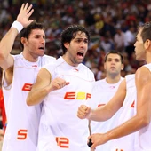 Berni Rodríguez celebra una canasta en los Juegos de 2008 Berni Rodríguez celebra una canasta en los Juegos de 2008