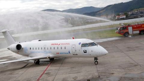 Inauguraci&oacute;n del vuelo Hondarribia-Londres