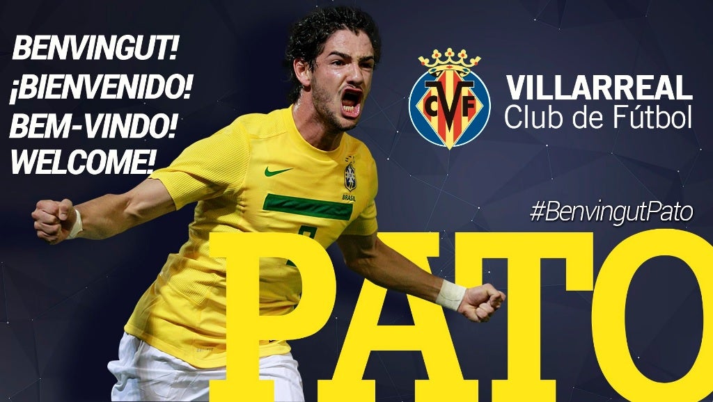El Villarreal confirma el fichaje de Pato para las próximas cuatro temporadas El Villarreal confirma el fichaje de Pato para las próximas cuatro temporadas