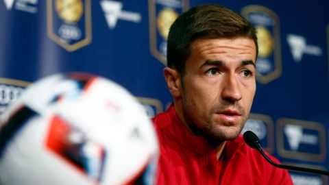 Gabi Fern&aacute;ndez en rueda de prensa