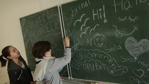 Colegios españoles retiran las pizarras de tiza Colegios españoles retiran las pizarras de tiza