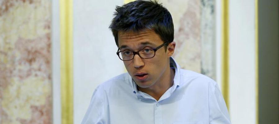 Errejón en rueda de prensa Errejón en rueda de prensa