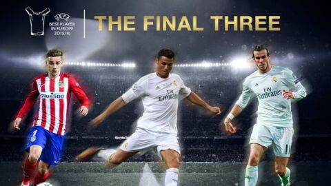 Ronaldo, Bale y Griezmann, candidatos a mejor jugador de la UEFA