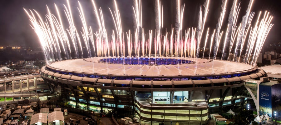 Ensayo en Maracaná previo a la ceremonia de inauguración de los JJOO Ensayo en Maracaná previo a la ceremonia de inauguración de los JJOO