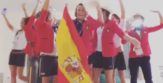 Mireia Belmonte, la 'abanderada' de España en la Villa olímpica Mireia Belmonte, la 'abanderada' de España en la Villa olímpica