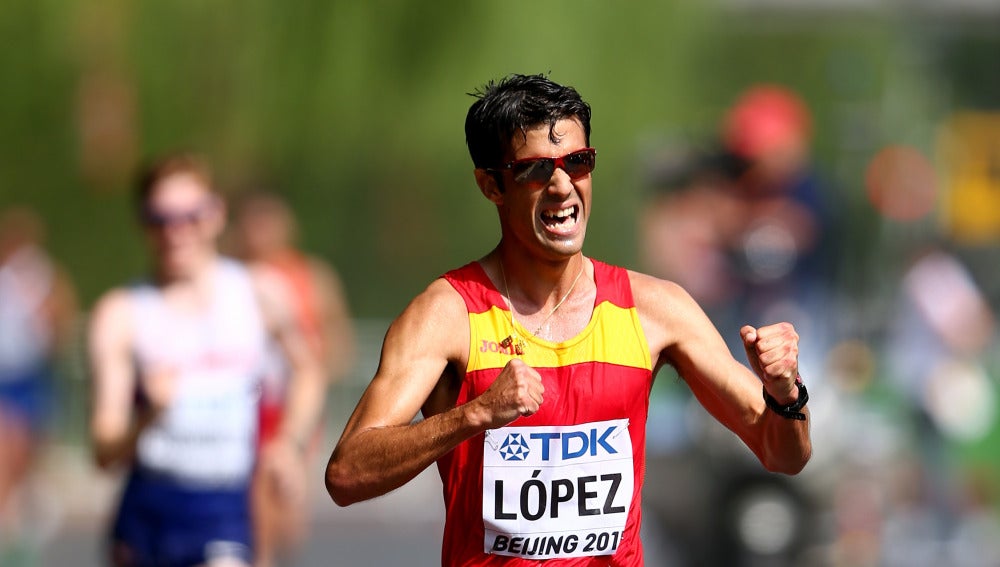 Miguel Ángel López, en una prueba de 20km marcha (imagen archivo)