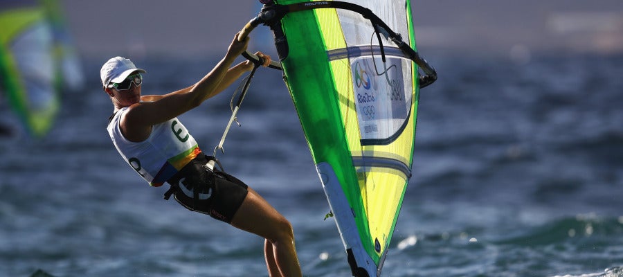 Marina Alabau, durante una regata en Río de Janeiro Marina Alabau, durante una regata en Río de Janeiro