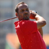 Sergio García en el torneo de golf de Río 2016