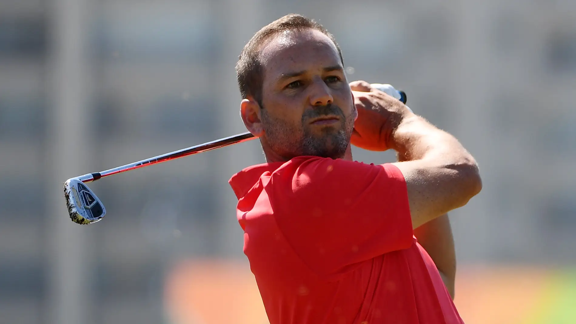Sergio García en el torneo de golf de Río 2016