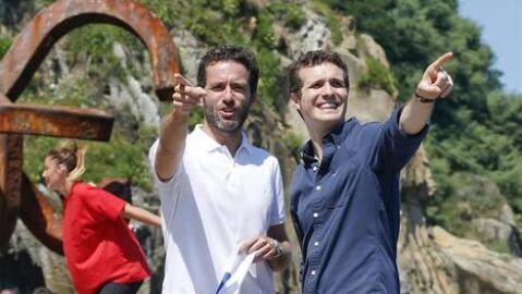 Borja S&eacute;mper y Pablo Casado en San Sebasti&aacute;n