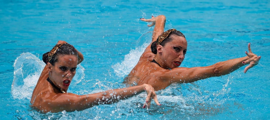 Ona Carbonell y Gemma Mengual, en natación sincronizada Ona Carbonell y Gemma Mengual, en natación sincronizada
