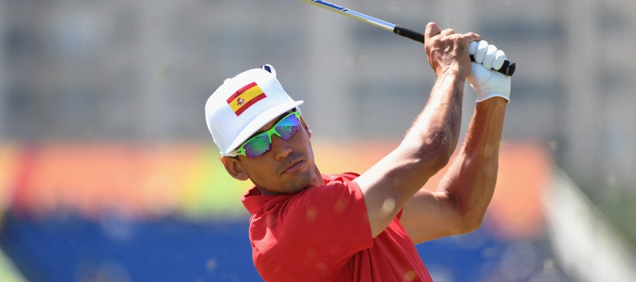 Rafa Cabrera, durante el torneo de Golf en Río 2016 Rafa Cabrera, durante el torneo de Golf en Río 2016
