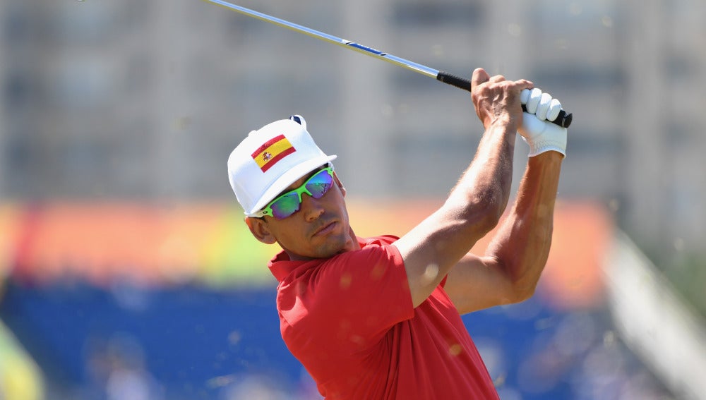 Rafa Cabrera, durante el torneo de Golf en Río 2016
