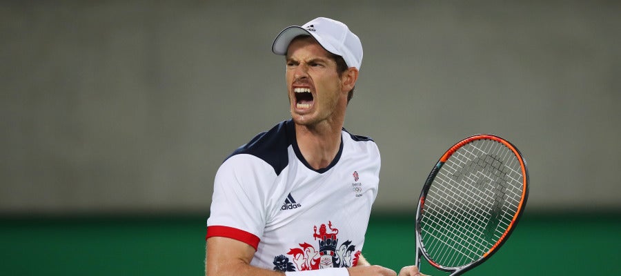 Andy Murray celebra la victoria en Río 2016 Andy Murray celebra la victoria en Río 2016