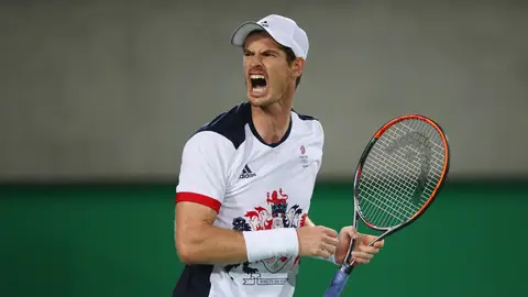 Andy Murray celebra la victoria en Río 2016 Andy Murray celebra la victoria en Río 2016