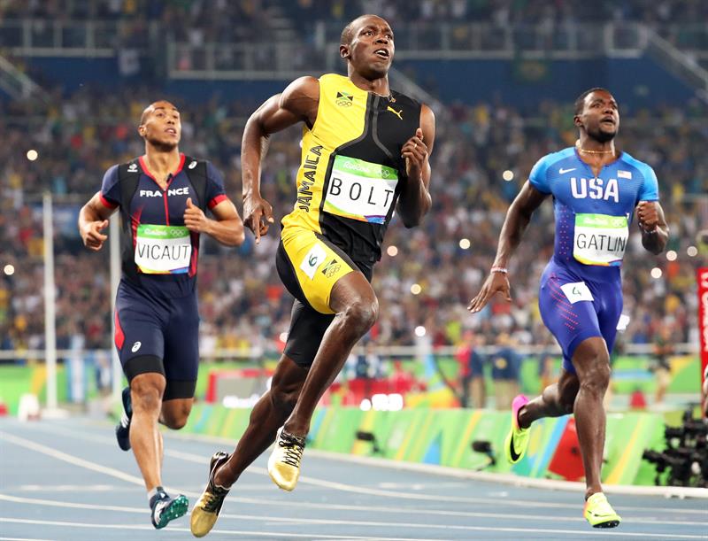 Usain Bolt agranda su leyenda con su tercer oro en 100 metros Usain Bolt agranda su leyenda con su tercer oro en 100 metros